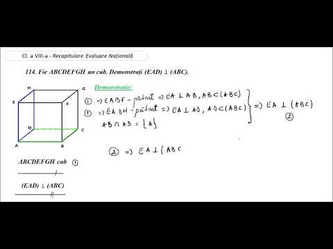 *Cl a VIII-a - Recapitulare E N - pb. 114 - plane perpendiculare