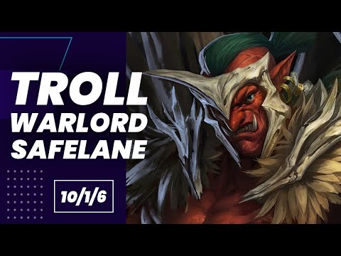 SAFELANE TROLL WARLORD | TROLL WARLORD ITEM BUILD | NEW PATCH | DOTA 2 | 7.34 | DOTA2NETIC