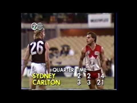Williams Rhys-Jones Incident 1989 Round 11 - Carlton vs Swans - Williams breaks Rhys-Jones jaw