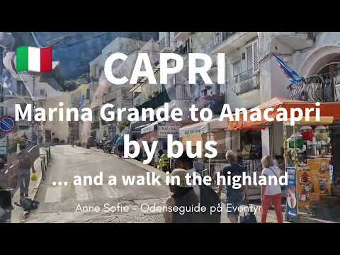 Capri - de Marina Grande a Anacapri de ônibus