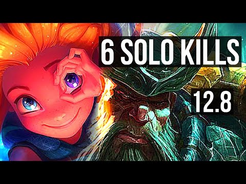 ZOE vs GANGPLANK (MID) | 11/0/6, 6 solo kills, Legendary, 1.1M mastery | BR Diamond | 12.8