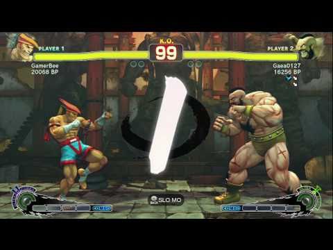 GamerBee [Adon] vs Gaea0127 [Zangief] SSF4 Japanese Online Ranked Matches - TRUE-HD