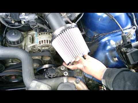 k&N air filter BMW installation