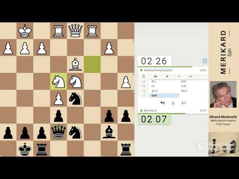 NAuči od majstora 549.  -  PRIMLJENI DAMIN GAMBIT