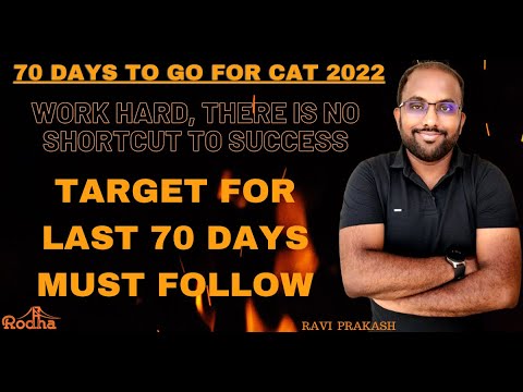 How Many Questions to solve in Quant LRDI VARC  in Last 70 days | CAT 2022 I Increase Mock Scores