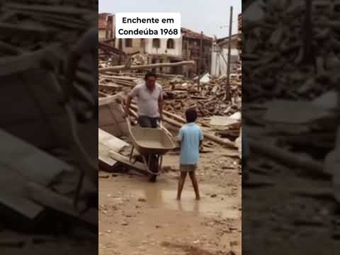 enchente em Condeúba-Bahia 1968