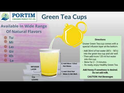 Gruner 100% organic chamomile green tea, packaging type: loo...