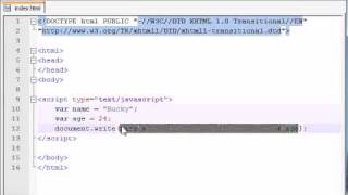 Beginner JavaScript Tutorial - 5 - Using Variables with Strings