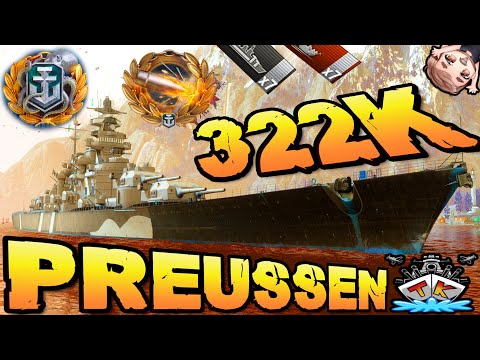 Preussen drückt 322K DMG & 7 KILLS "300K Club" ⚓️ in World of Warships 🚢