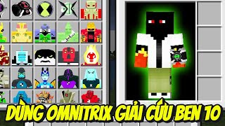 Thử Thách Dùng Đồng Hồ Omnitrix Giải Cứu Ben 10 Khỏi Vilgax Trong Minecraft Siêu Bất Ổn 🤣