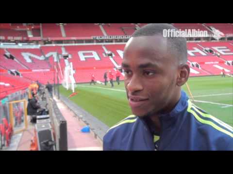 Saido Berahino on his match winning goal for Albion at Man Utd