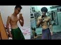 body transformation in 2 years 16-18 skinny to muscle (2年身体增肌）