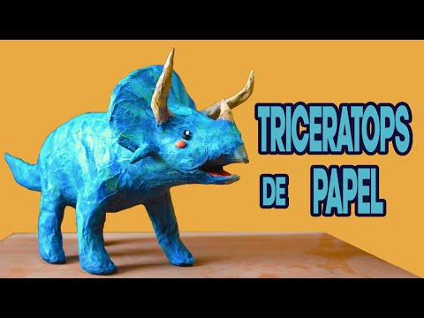 How to Make a Triceratops | Paper Sculpture