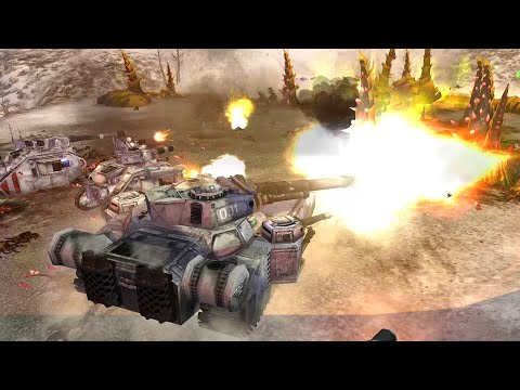 Bloodline Mod 2021: Ultramarines and Imperial Guard vs Tyranids - WH 40K: Dawn Of War: Soulstorm