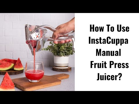 InstaCuppa Manual Fruit Juicer- Heavy Duty Juice Press Squeezer