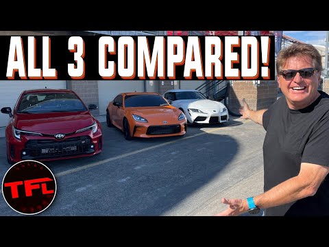 Thumbnail for Toyota GR Corolla vs Supra MT vs GR 86: All Three Toyota Sports Cars Compared! by Toyota Sports