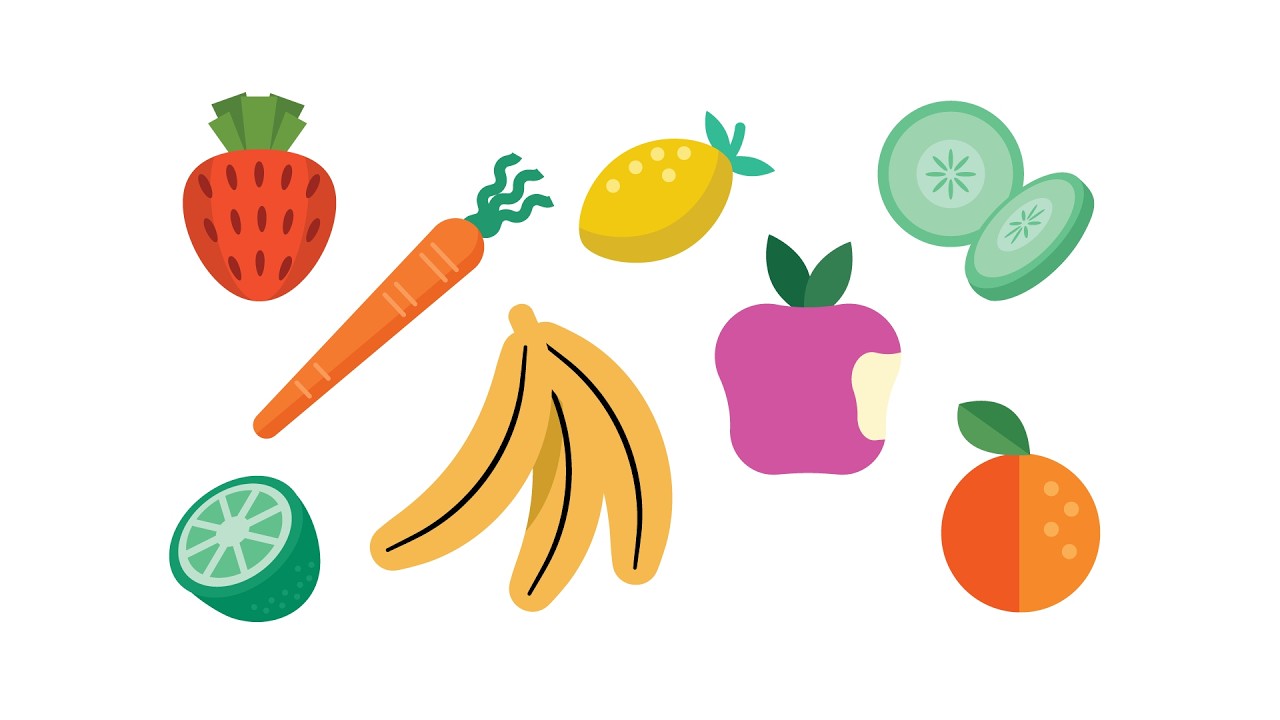 🍓 Draw Fruit & Veggie Vectors (with just a few shapes)