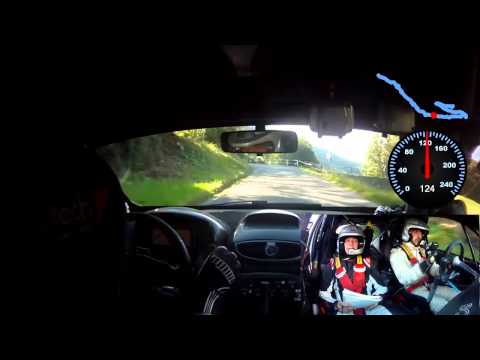 Camera car 58° Coppa Valtellina 2014 3°Assoluti Patt - Doglio P.S8 Renault Clio R3