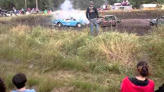 preview picture of video '2013 Pine Point Demolition Derby-Compact Heat'