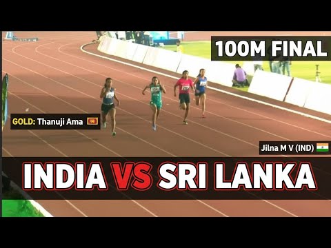 Thrilling Finish! Women's 100m Final at 4th South Asian Senior Athletics Championships | Ranchi 2025
