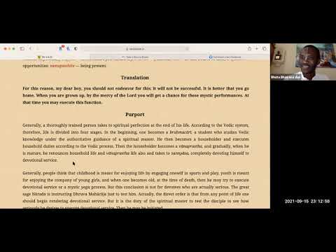 HG Bhuta Bhavana das - 2021.09.15 - SB 4.8.33