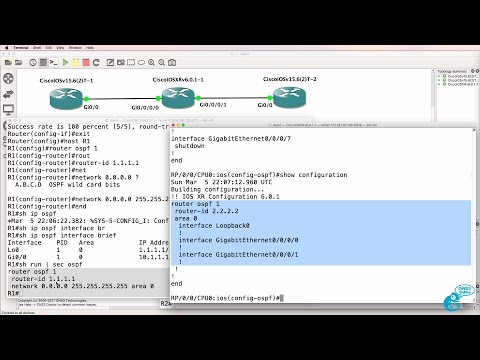 GNS3 Talks: Cisco IOS-XRv import and configuration Part 3: OSPF IOS-XRv and IOSv