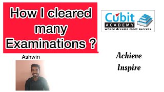 Success Stories | BANK PO | Clerk | How I cleared many examinations? | Ashwin | Achieve | Inspire