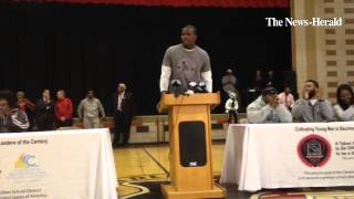 Ohio State quarterback Cardale Jones makes the surprising announcement that he'll stay in school.