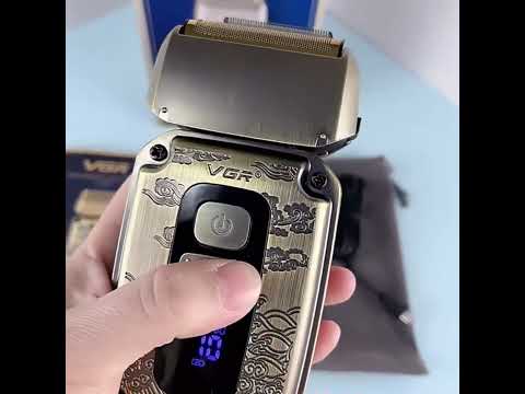 Електробритва шейвер триммер акумуляторний з подвійним лезом VGR V-337 для вологого та сухого гоління 2 насадки - фото 1 - id-p2432063247