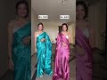 Satin Saree Affordable Saree Satinsaree Pinksaree Meesho Amazonfinds Farewell Bridemaidress