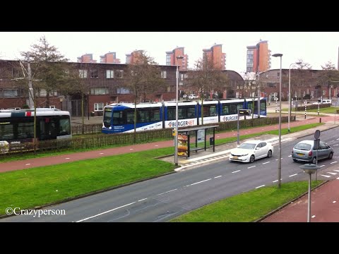 RET Trams 4X Citadis bij Portlandse Baan, Waterkant & Middeldijkerplein in Barendrecht (Rotterdam)