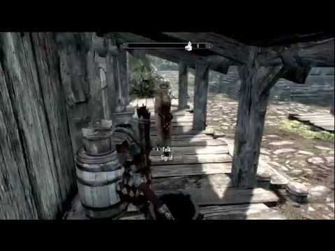 Let's Play: Skyrim Female Dark Elf Part 5 [Embershard Mine pt 1]