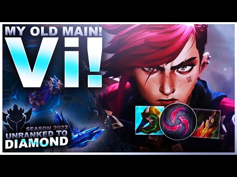 BACK ON MY OLD JUNGLE MAIN! Vi! - Unranked to Diamond | League of Legends
