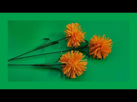 Crafting Gorgeous Billy Button Crepe Paper Flowers for Home Decor | DIY Crepe Paper Flowers Craft