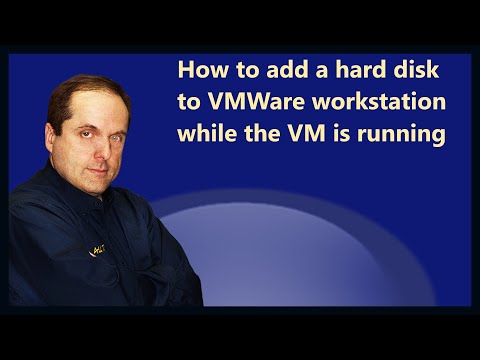 How to add a hard disk to VMWare workstation while the VM is running