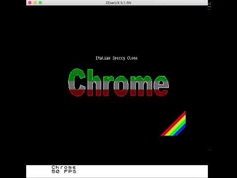 ZEsarUX emulator - Running Chrome - The Italian Clone