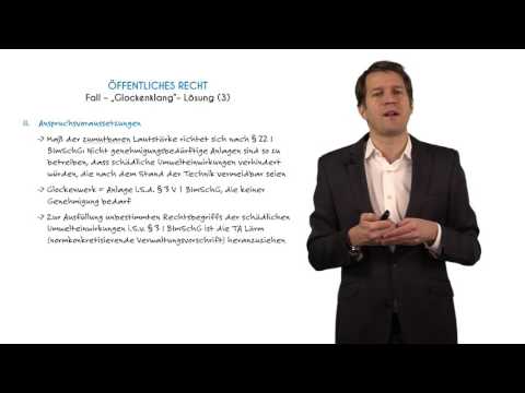 Zumutbarkeit von Kirchenglockengeläut - Jura Lernvideo