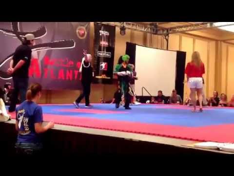 Melanie Ortiz Vs Gina Thornton - 18 and over 129 lbs and under point sparring