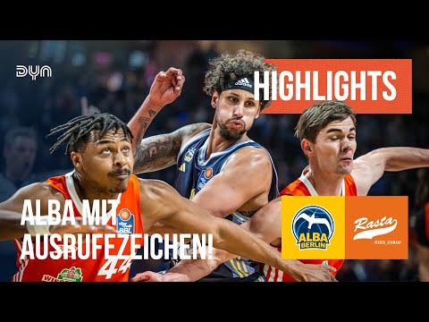 Highlights: ALBA Berlin - RASTA Vechta (Saison 2024/25) | easyCredit BBL | Dyn Basketball