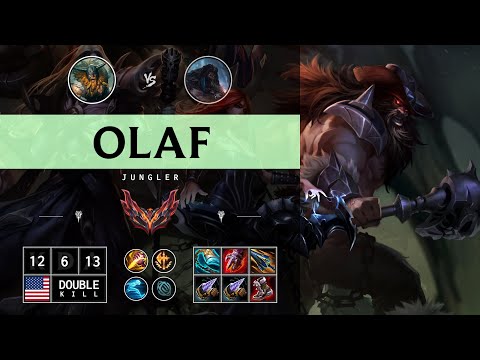 Olaf Jungle vs Udyr - NA Grandmaster Patch 14.12