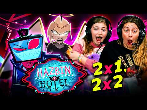 HAZBIN HOTEL SEASON 2 EPISODES 1 & 2 REACTION & REVIEW! SIR PENTIOUS REDEMPTION REVEAL REACTION!