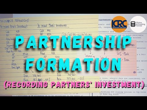 Partnership Formation Individuals with No Existing Business