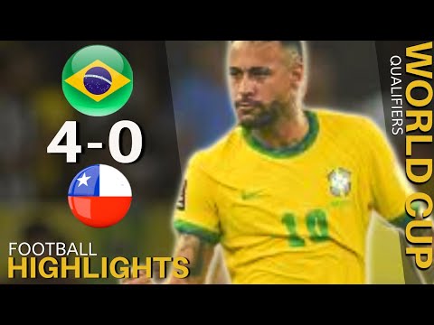 Brazil 4-0 Chile | Football Highlights & All Goals 2022 HD | World Cup Qualifiers