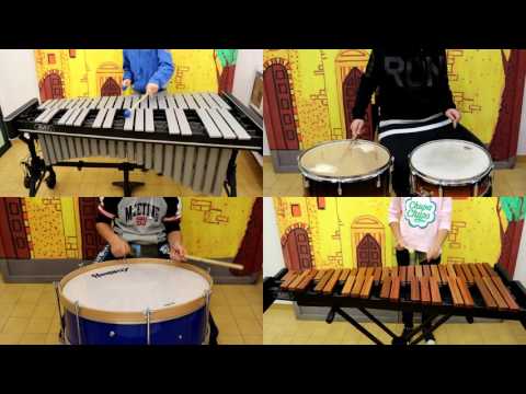 Funny Moments di Gert Bomhof per quartetto di percussioni