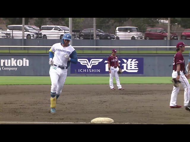 [農場]北海道日本火腿鬥士的阪口樂打出本賽季第四記全壘打，扳平比分！ 2025年9月14日北海道日本火腿鬥士vs.東北樂天金鷲