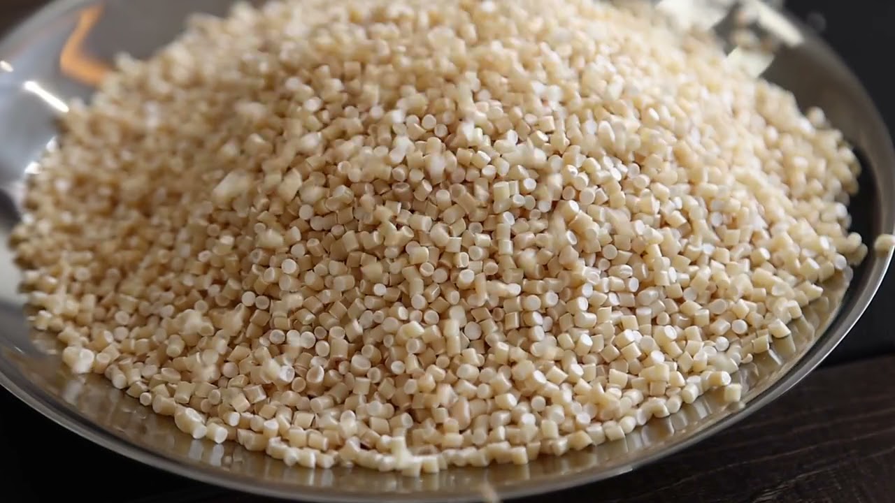 Biodegradable modified resin made of PBAT+PLA+cornstarch