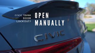Honda Civic 2023 Trunk Door Lockout? Here