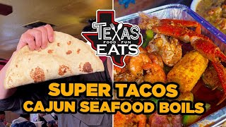Texas Eats: Biggest breakfast tacos in San Antonio and Cajun seafood boils in Live Oak
