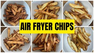 6 ways of cooking chips / French fries in an air fryer