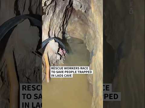 Video Thumbnail: Rescue workers race to save people trapped in Laos cave | AFP